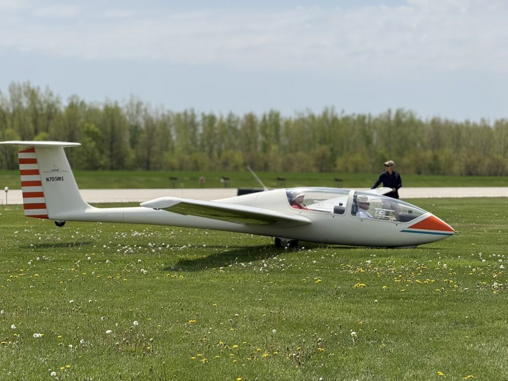 High-performance glider ready for flight