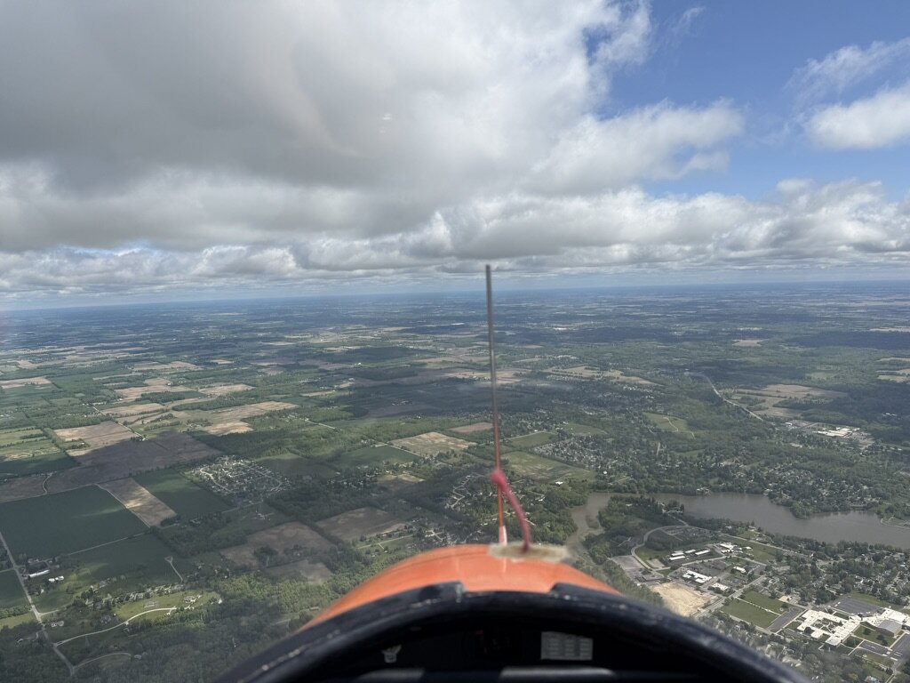Soaring high above Michigan
